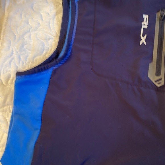 Ralph Lauren RLX Golf Paneled Stretch Terry Blue Vest Size XL - Picture 6 of 8